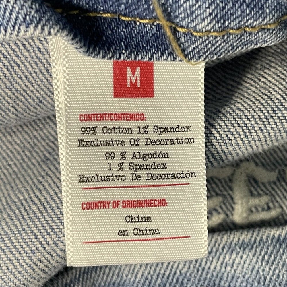 Take Pride RAINBOW Straps QUEEN DENIM OVERALLS JEANS Size M, NWT - Picture 8 of 9